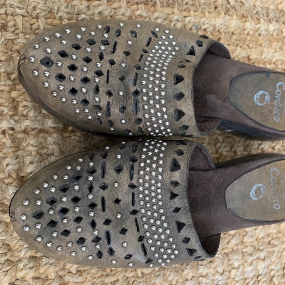 Studded Calleen Cordero Wedge Slide